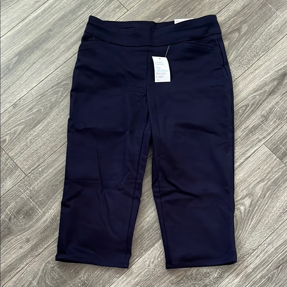 Croft & Barrow Blue Capri Pants